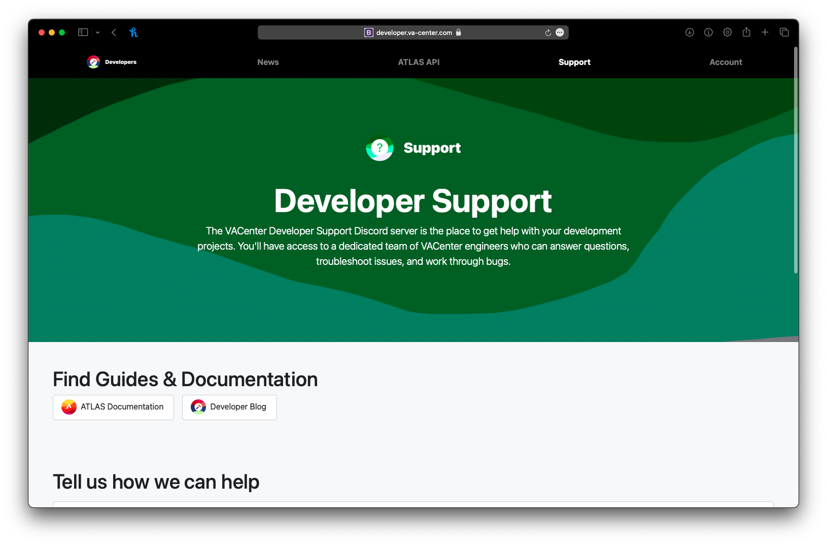 Developer Support